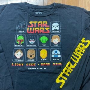 Star Wars 8-bit Retro gaming Long Sleeve Shirt